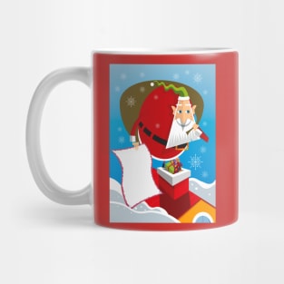 Christmas Santa Claus Chimney Gift Reindeer Sleigh Mug